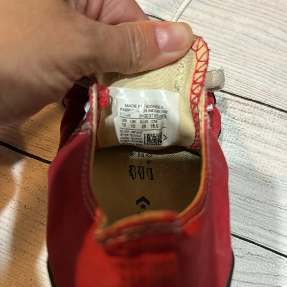Converse All-Star Red Shoes size 10